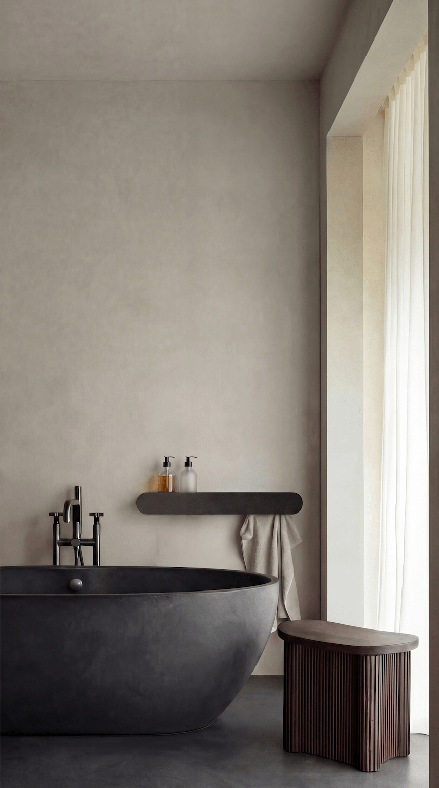 ASTEROID DORIS mensola per la doccia con asciugamano - sizze