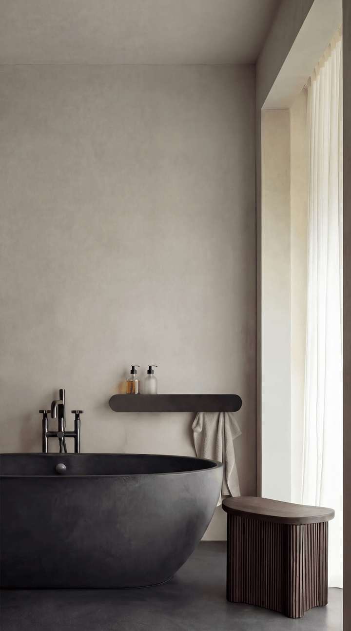 ASTEROID DORIS mensola per la doccia con asciugamano - sizze